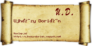 Ujházy Dorián névjegykártya